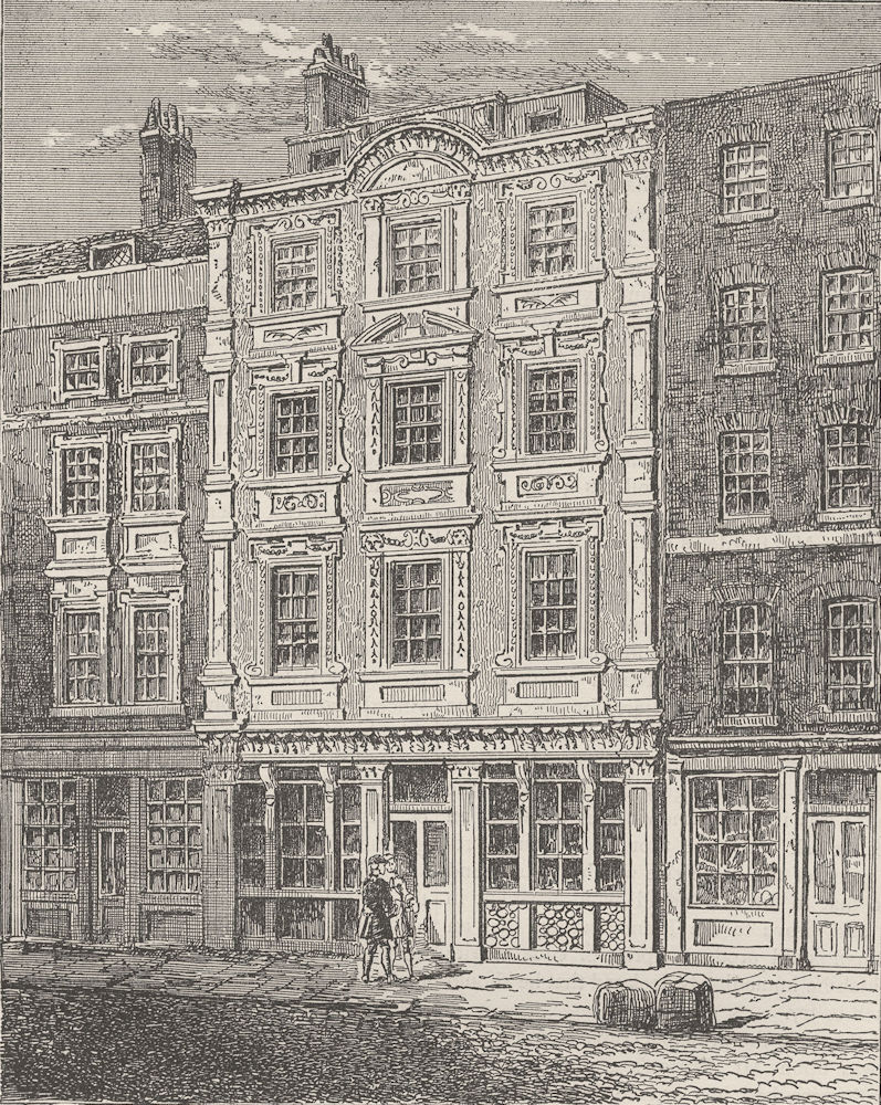 Associate Product CHEAPSIDE. No. 73, Cheapside. London c1880 old antique vintage print picture