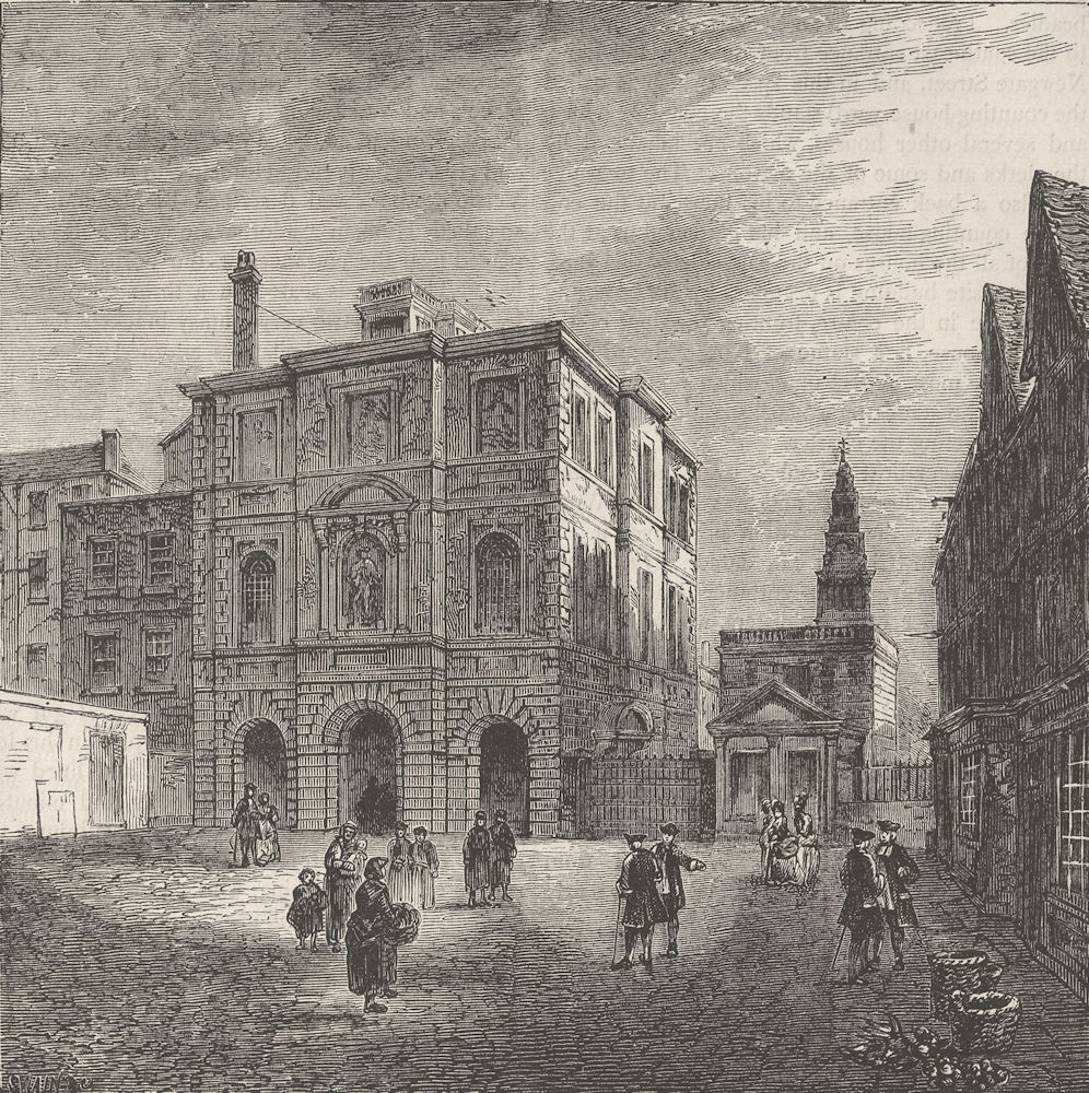 Associate Product CHRIST'S HOSPITAL. The Mathematical School. (N. Smith 1793). London c1880