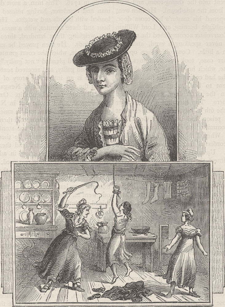 Associate Product NEWGATE. Elizabeth Brownrigg. Murderers. London c1880 old antique print