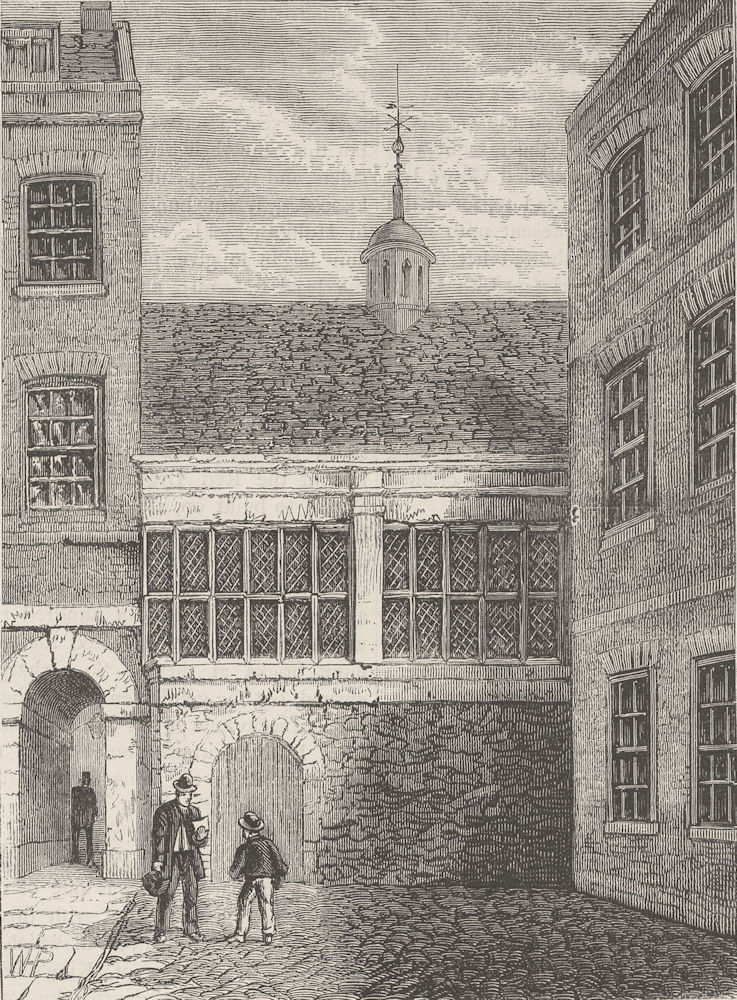 THE HOLBORN INNS OF COURT AND CHANCERY. Barnard's Inn. London c1880 old print