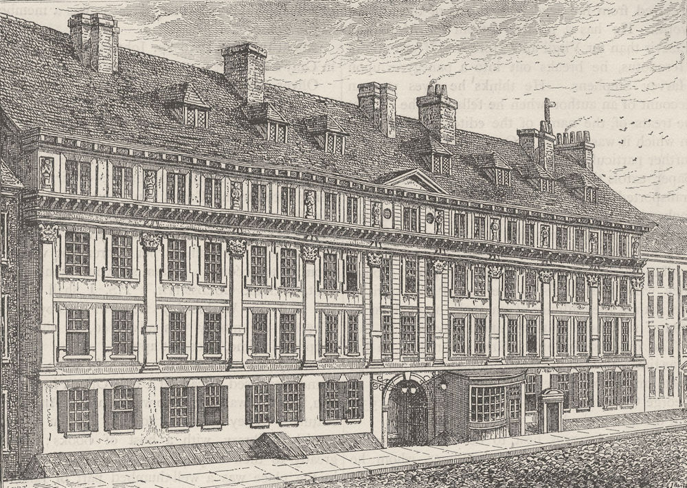 Associate Product THE HOLBORN INNS OF COURT AND CHANCERY. Exterior of Furnival’s Inn, 1754 c1880