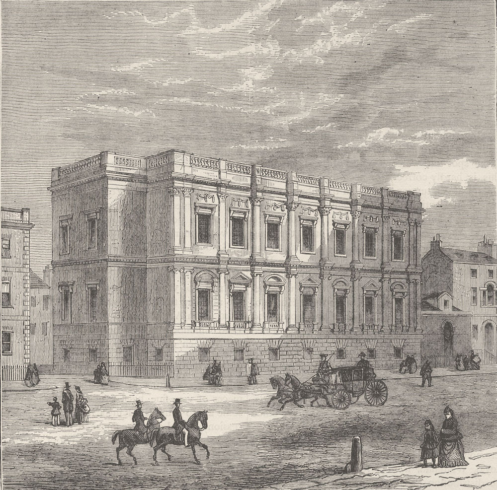 WHITEHALL. The Chapel Royal, Whitehall, exterior. London c1880 old print