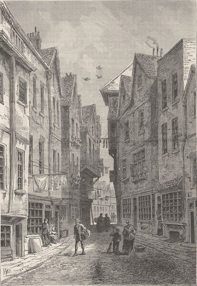 WESTMINSTER. The Little Sanctuary (from a drawing by F. T. Smith in 1808) c1880