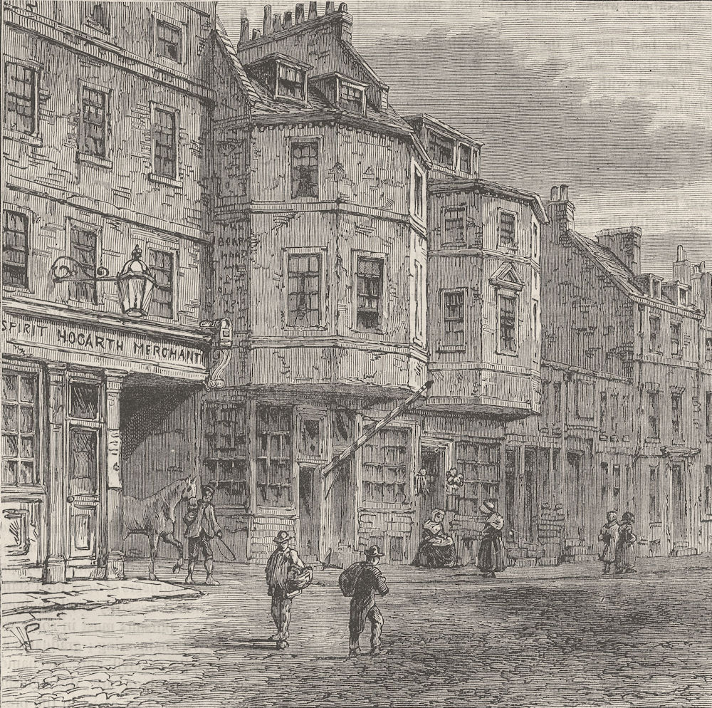 WESTMINSTER. House said to have been occupied by Oliver Cromwell. London c1880