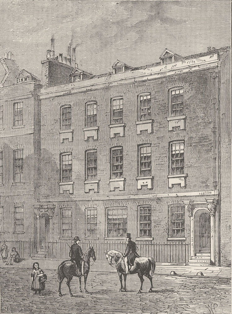 Associate Product WESTMINSTER. Colonel Blood's House. London c1880 old antique print picture