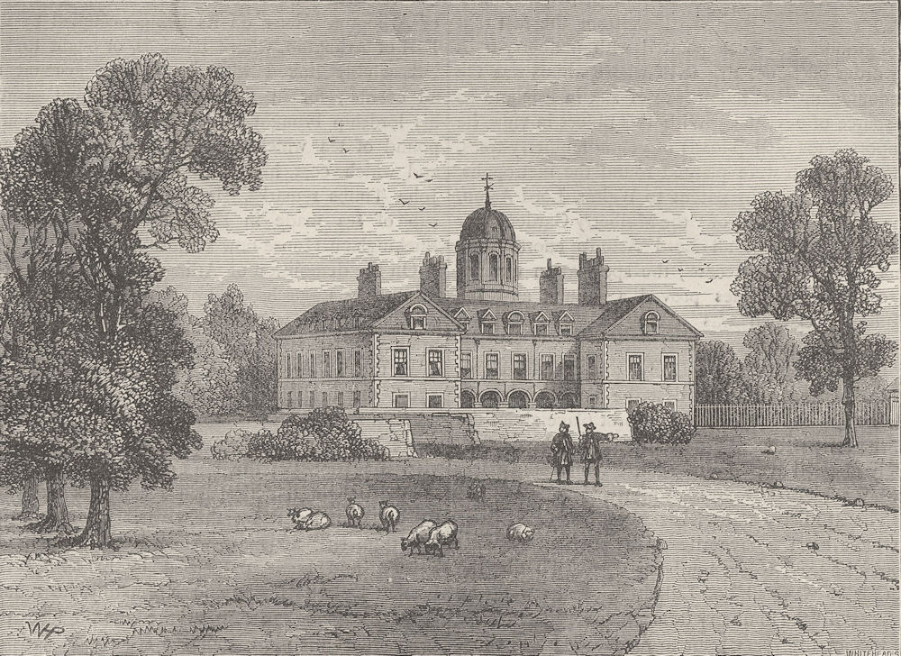 BUCKINGHAM PALACE. Arlington House, 1700. London c1880 old antique print