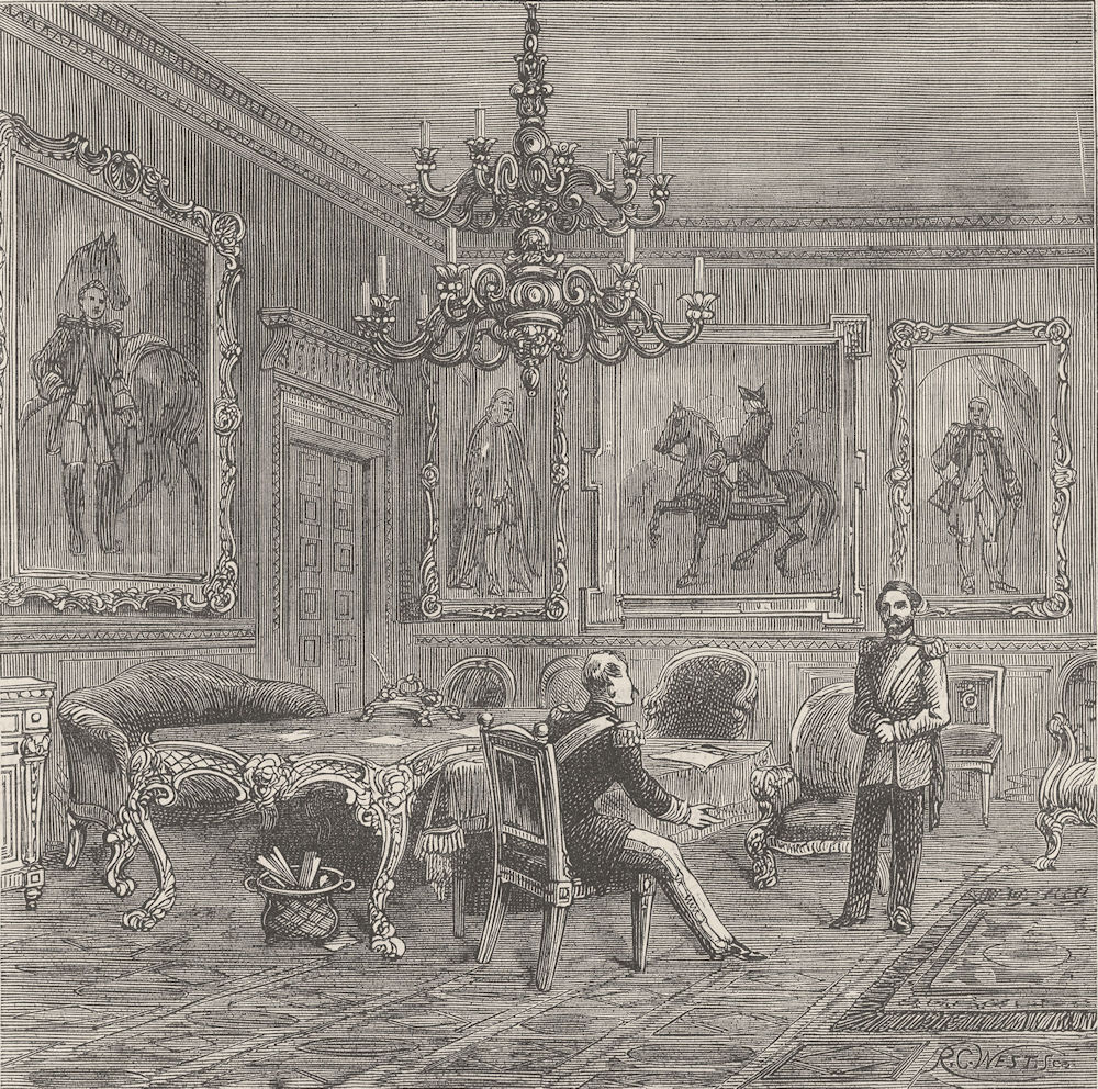 Associate Product ST.JAMES'S PALACE. Council chamber, St.James's Palace, 1840. London c1880