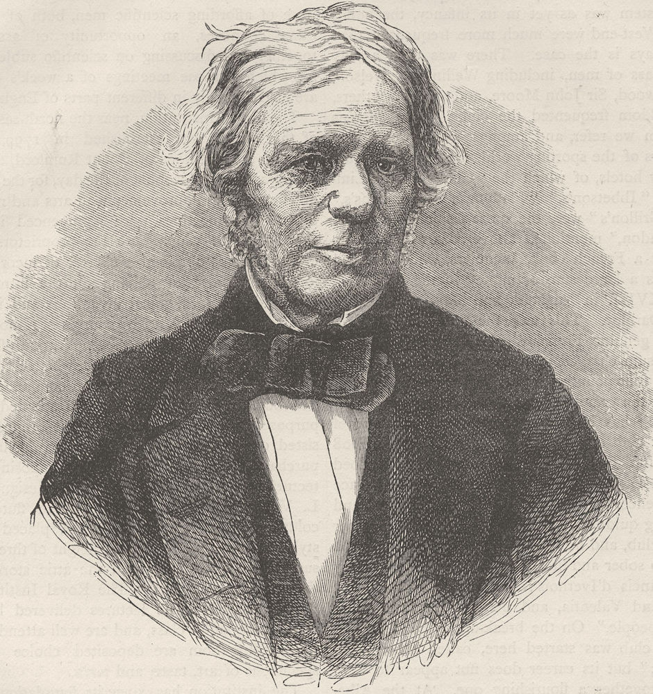 SCIENTISTS. Professor Faraday. London c1880 old antique vintage print picture