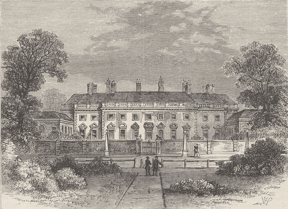 Associate Product THE BRITISH MUSEUM. Bedford House, in 1772. London c1880 old antique print