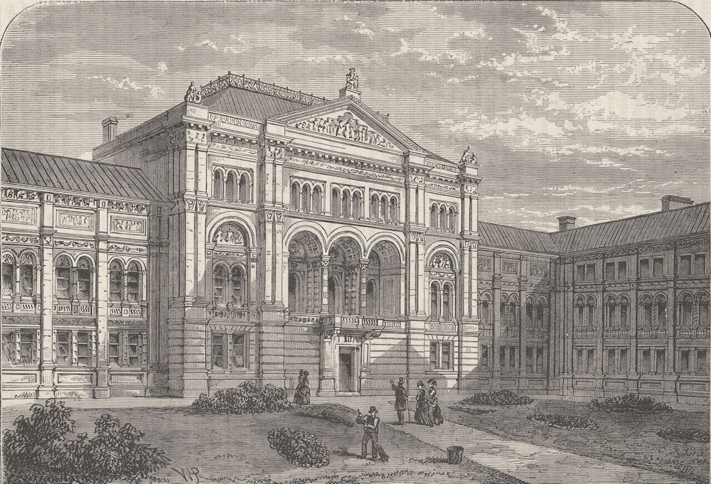 VICTORIA & ALBERT MUSEUM The Court of the South Kensington Museum. London c1880