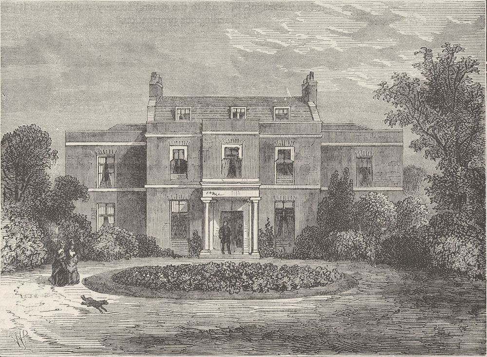 HOLLAND PARK. Earl's Court House (formerly John Hunter's House). London c1880