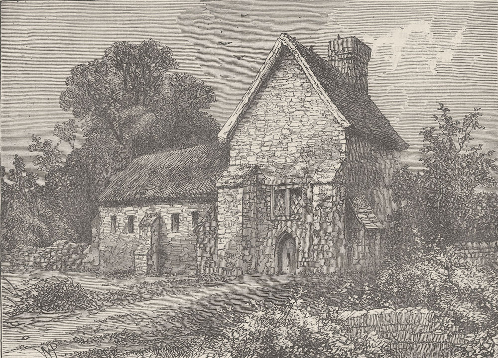 KILBURN. The priory, Kilburn, 1750. London c1880 old antique print picture