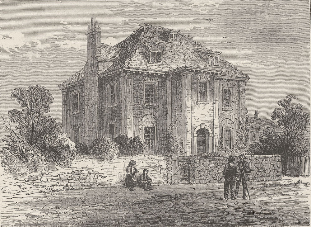 DEPTFORD. Peter the Great's House at Deptford (1850). London c1880 old print