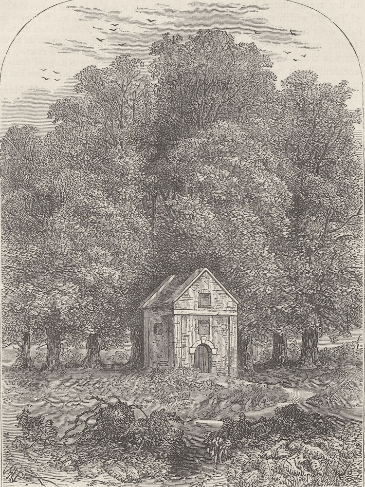 Associate Product GREENWICH. Old conduit, Greenwich Park, in 1835. London c1880 print