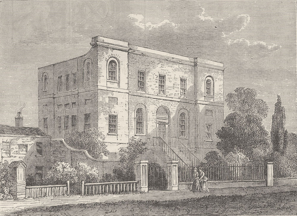 ST.GEORGE’S FIELDS, SOUTHWARK The Freemasons' Charity School (Rawle 1800) c1880
