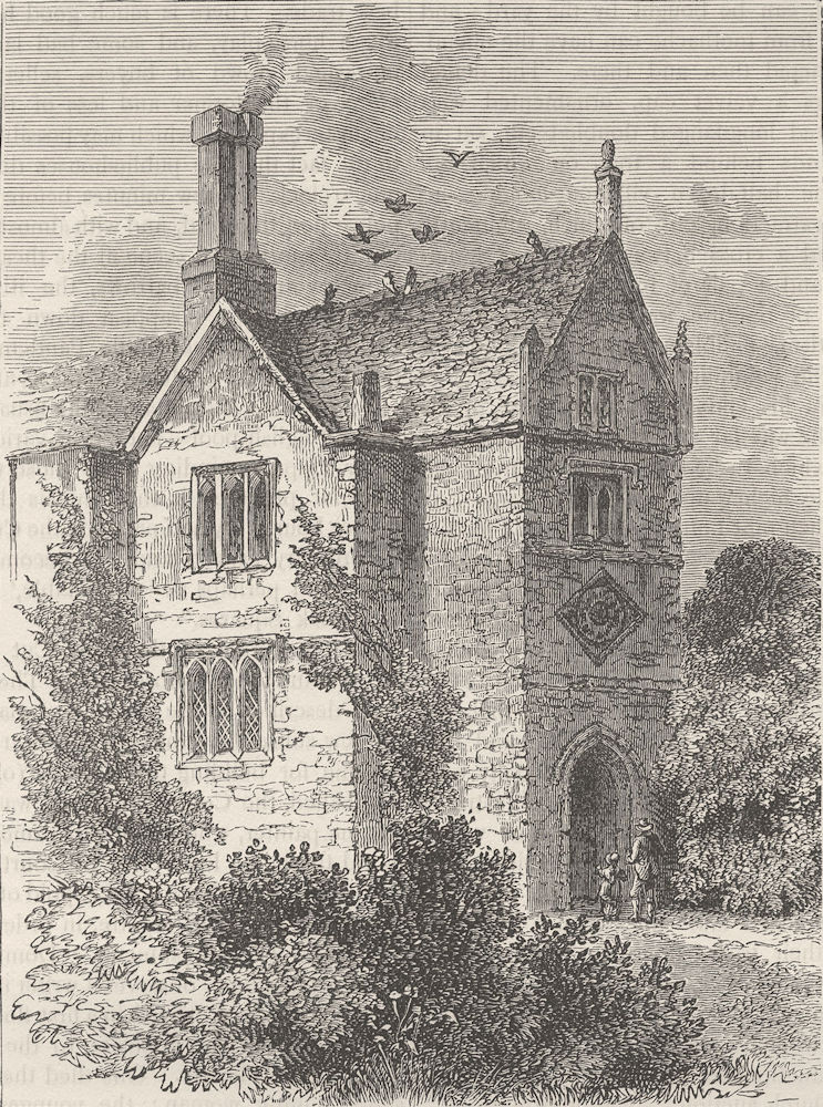 LAMBETH. Bishop Bonner's House, in 1780. London c1880 old antique print