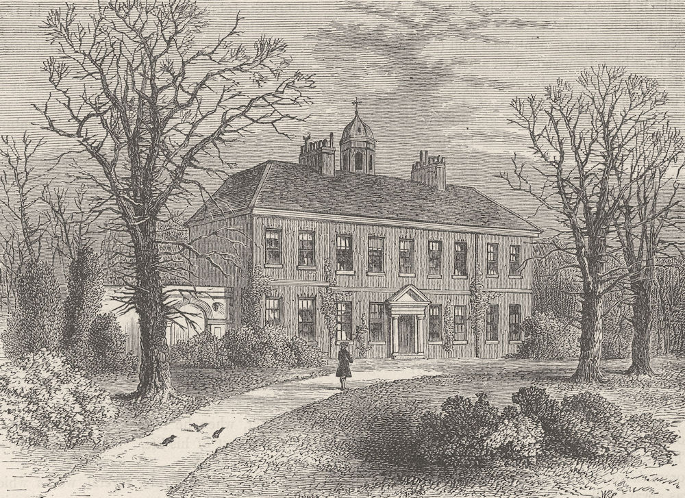 VAUXHALL. York House, 1790. London c1880 old antique vintage print picture