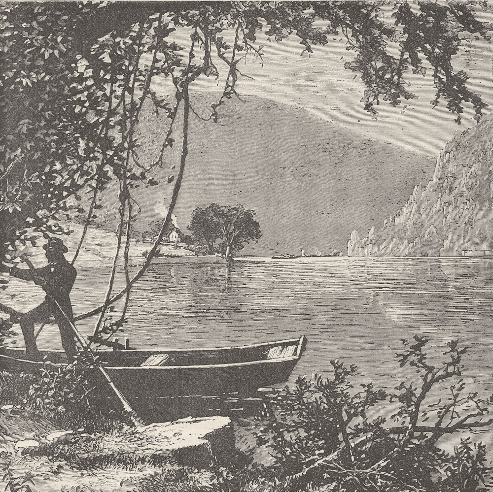 VIRGINIA. Civil War. James River c1880 old antique vintage print picture