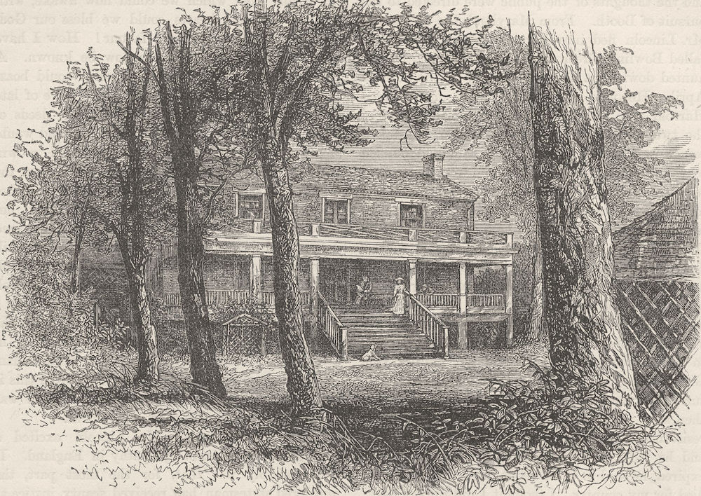 USA. Civil War. house where General Lee surrendered c1880 old antique print