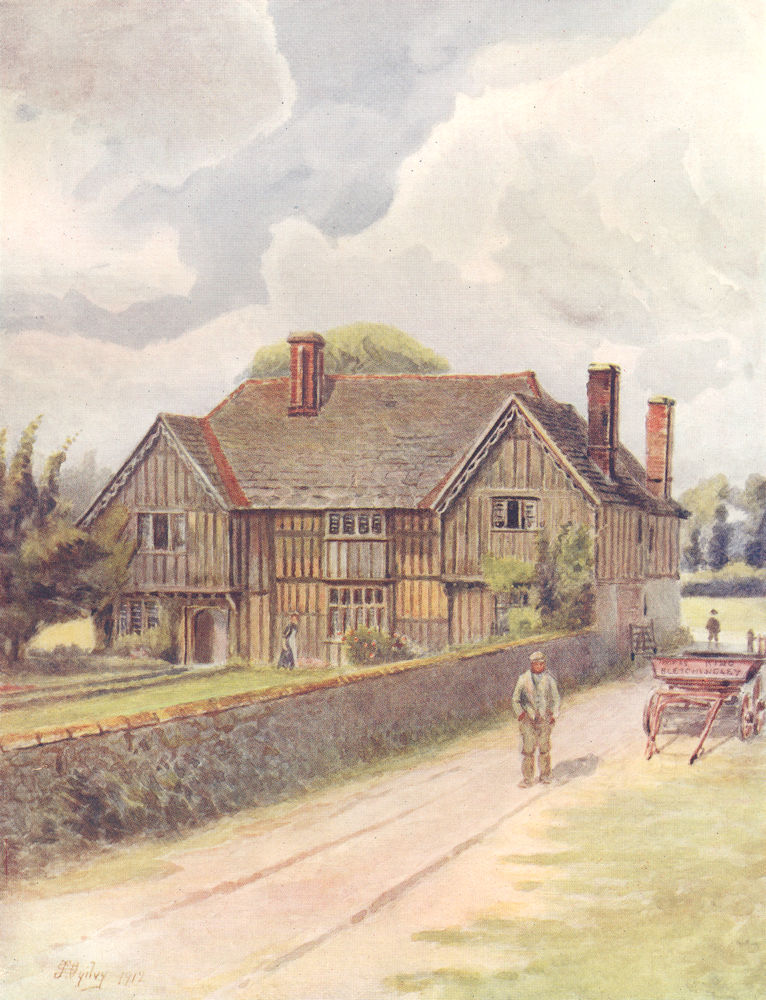 BLECHINGLEY AND CATERHAM. Blechingley and Caterham. Surrey 1914 old print