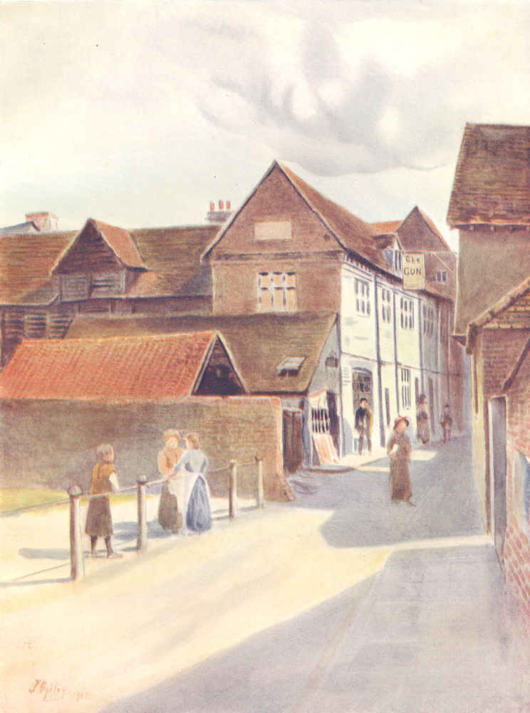 DORKING. The Markis of Granby. Surrey 1914 old antique vintage print picture