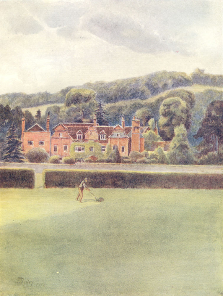 MICKLEHAM. The Old House. Surrey 1914 antique vintage print picture