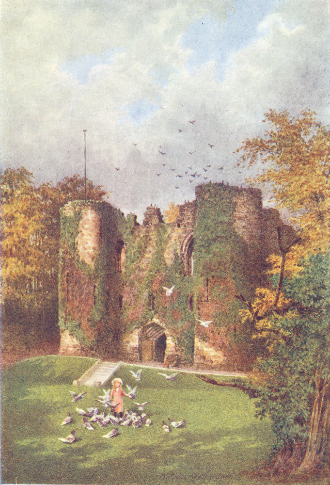 KENT. Tonbridge Castle 1924 old vintage print picture