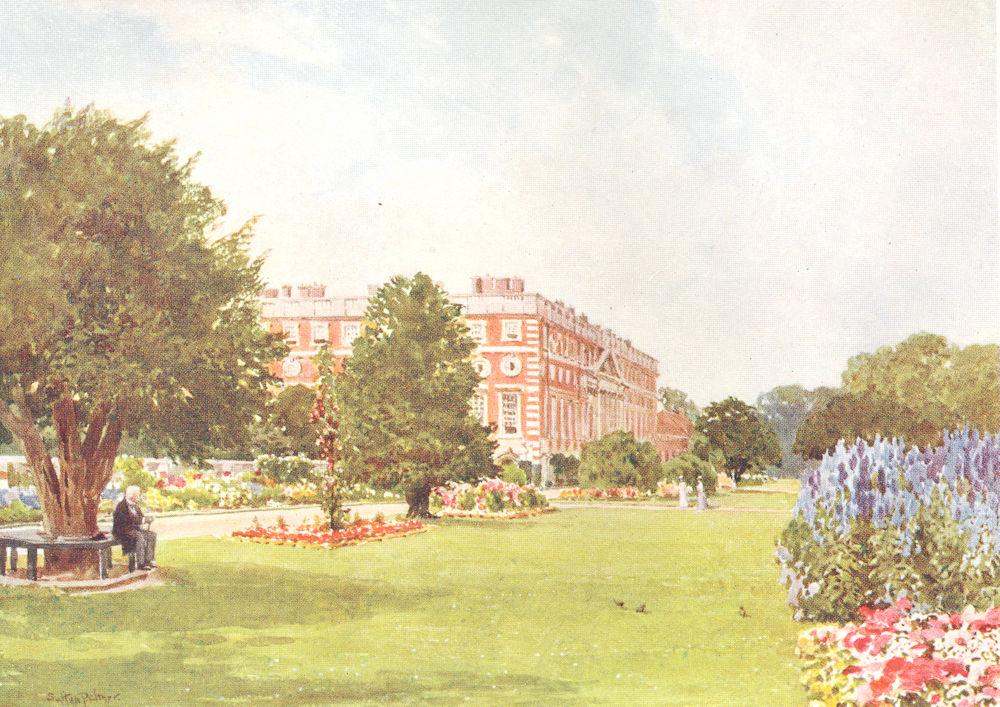 Associate Product LONDON. Hampton Court 1912 old antique vintage print picture