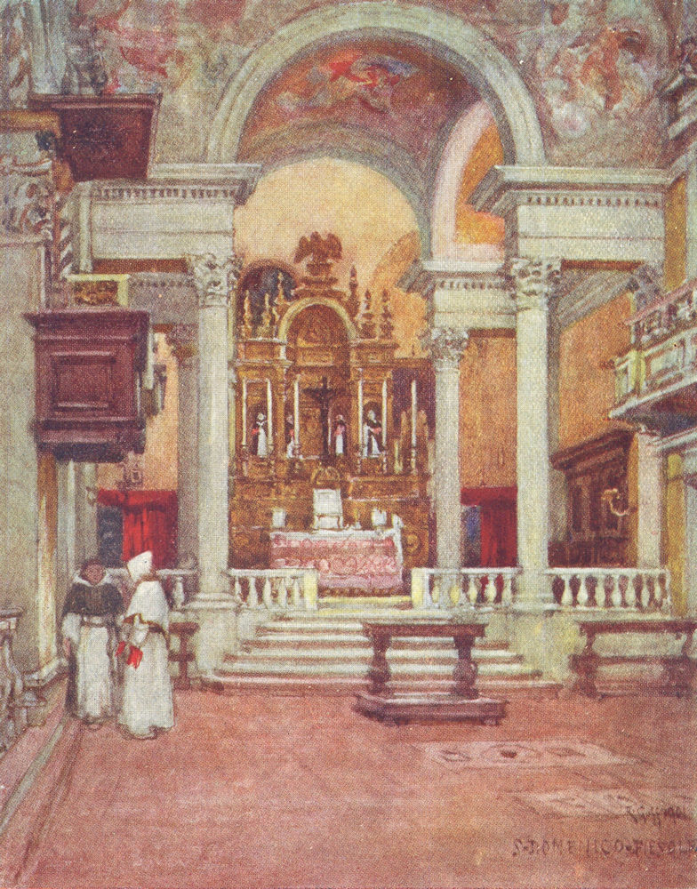 Associate Product FIESOLE. Convent Church of the Dominicans  at San Domenico di Fiesole 1905