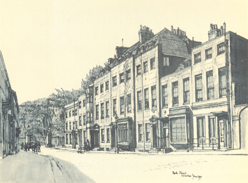WINDSOR. Park Street. Berkshire. By W Fairclough 1946 old vintage print