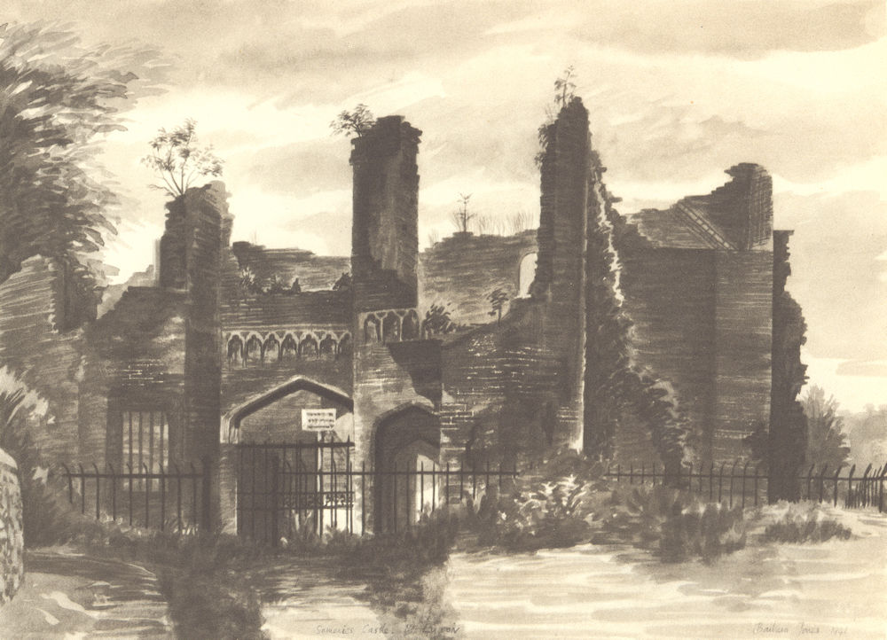 LUTON HOO. Someries Castle. Bedfordshire. By Barbara Jones 1946 old print