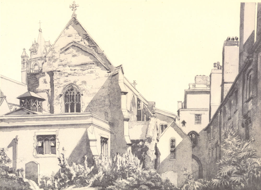 CAMBRIDGE. St. Mary-the-Less. Cambridgeshire. By P Tennyson Green 1947 print