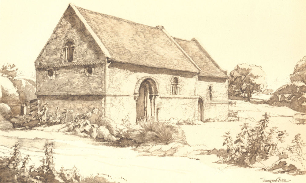 Associate Product STURBRIDGE. Chapel of St. Mary Magdalene. Cambridgeshire. P Tennyson Green 1947