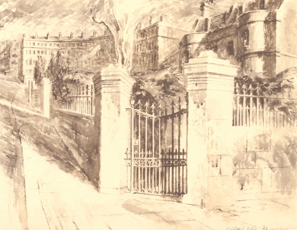 BATH. Gateway, Cavendish Villa. Somerset. By Clifford Ellis 1949 old print