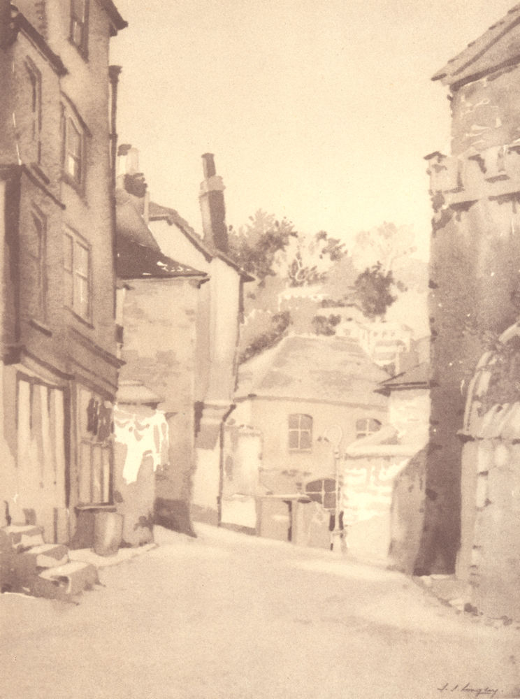 DARTMOUTH. Church Close. Devon. By SS Longley 1949 old vintage print picture