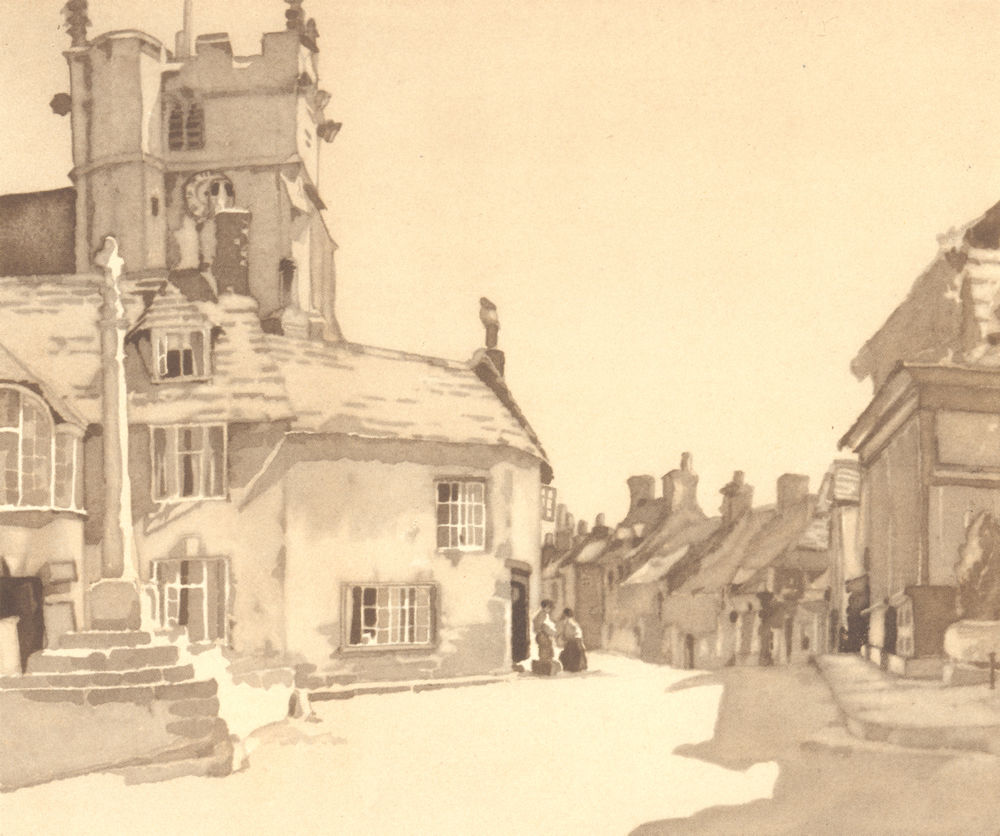 Associate Product CORFE. West Street. Dorset. By SS Longley 1949 old vintage print picture