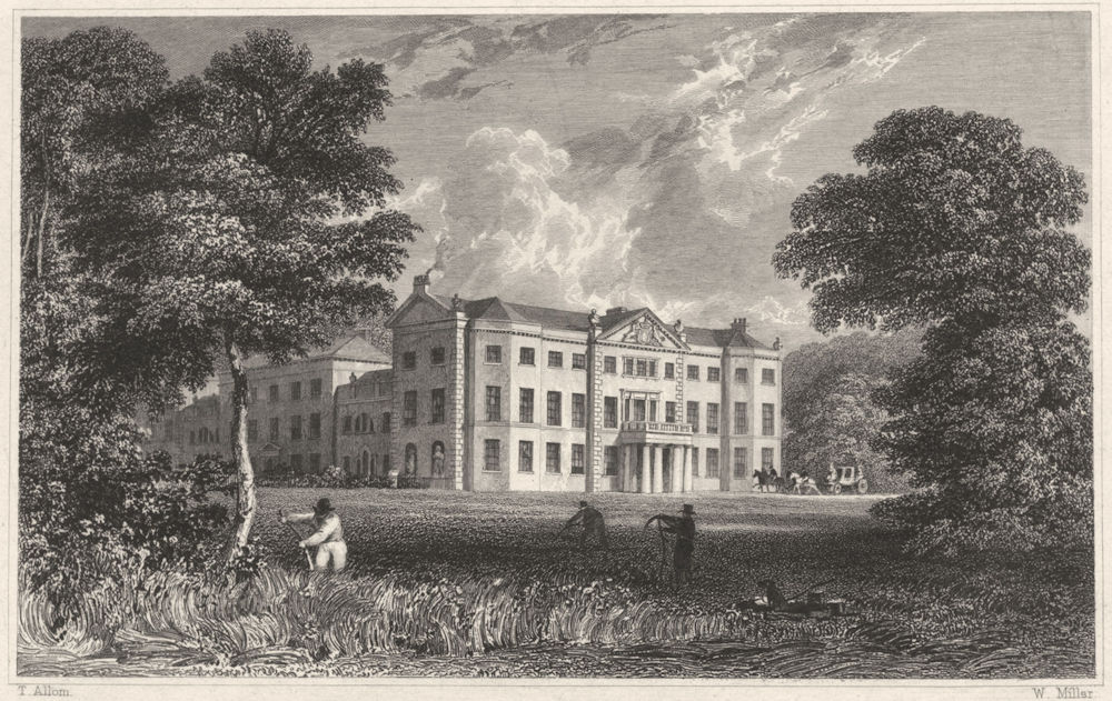DEVON. Saltram House (The seat of John Parker, Earl of Morley DCL FRS) 1829