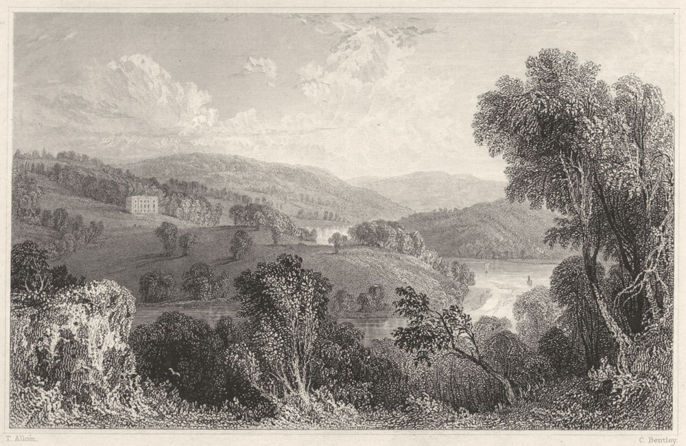 Associate Product DEVON. Sharpham, on the river Dart (The seat of Capt John Bastard, RN MP) 1829