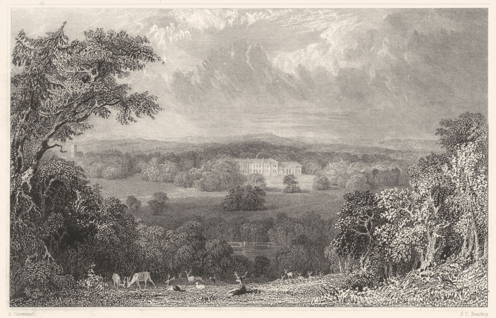 Associate Product DEVON. Werrington Park (The seat of His Grace the Duke of Northumberland) 1829