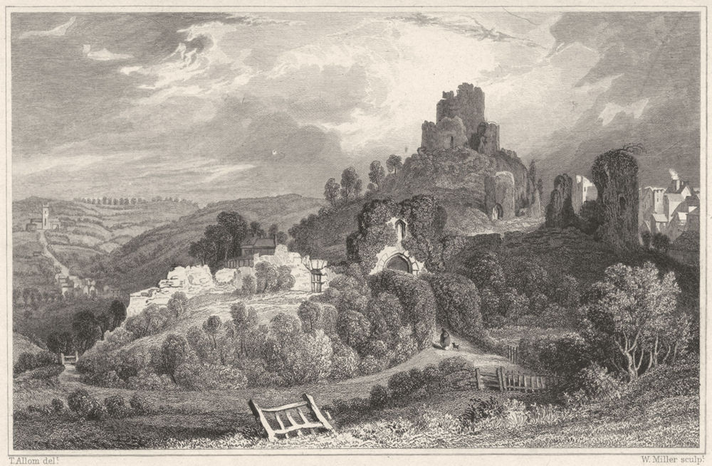 CORNWALL. Launceston Castle 1831 old antique vintage print picture