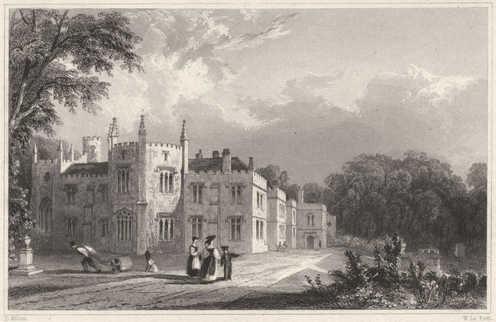 CORNWALL. Place House, Padstow (Seat of the Rev Charles Prideaux Brune) 1831