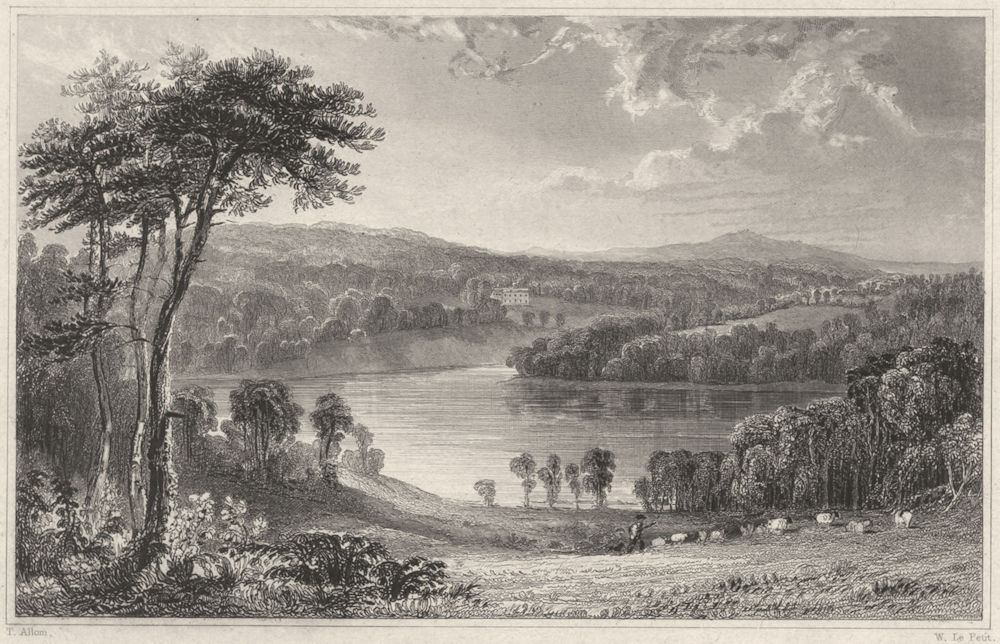 CORNWALL. Penrose, and Looe-Pool, near Helston (The seat of J Rogers Esq) 1831