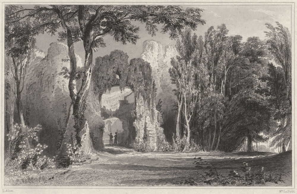 CORNWALL. Restormel Castle 1831 old antique vintage print picture