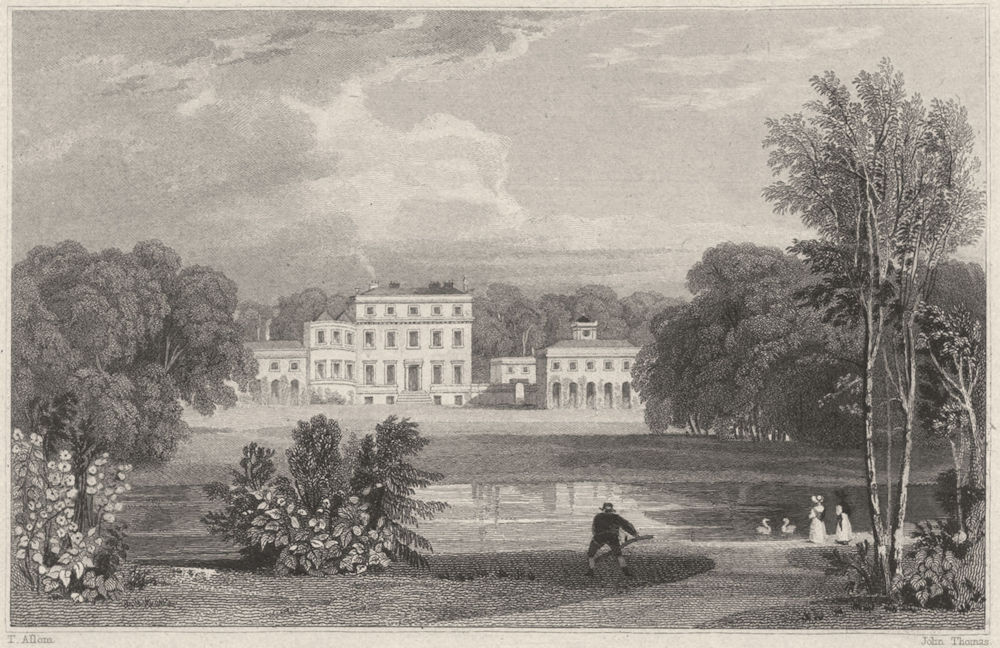 Associate Product CORNWALL. Tehiddy House (Seat of Francis Basset, Baron de Dunstanville) 1831