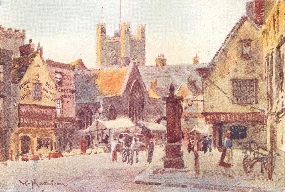 CAMBRIDGE. Peashill 1907 old antique vintage print picture