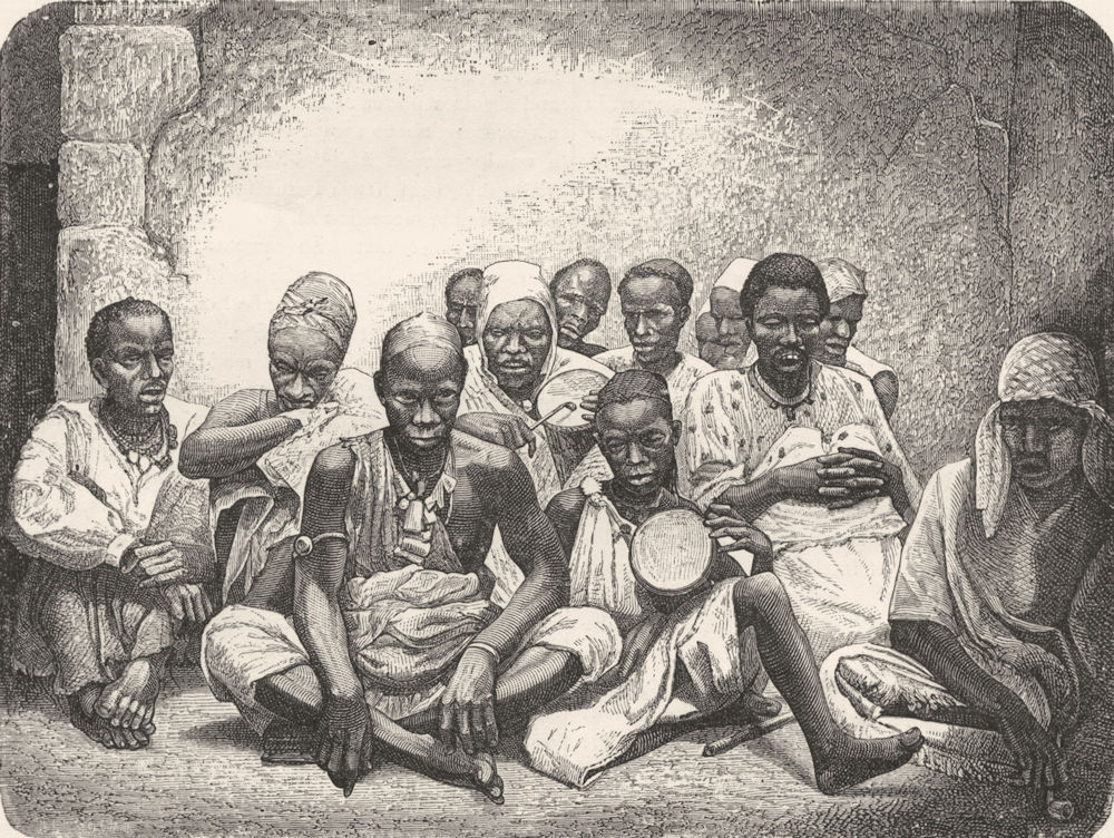 Associate Product SENEGAL. Senegambia. Negroes of 1880 old antique vintage print picture