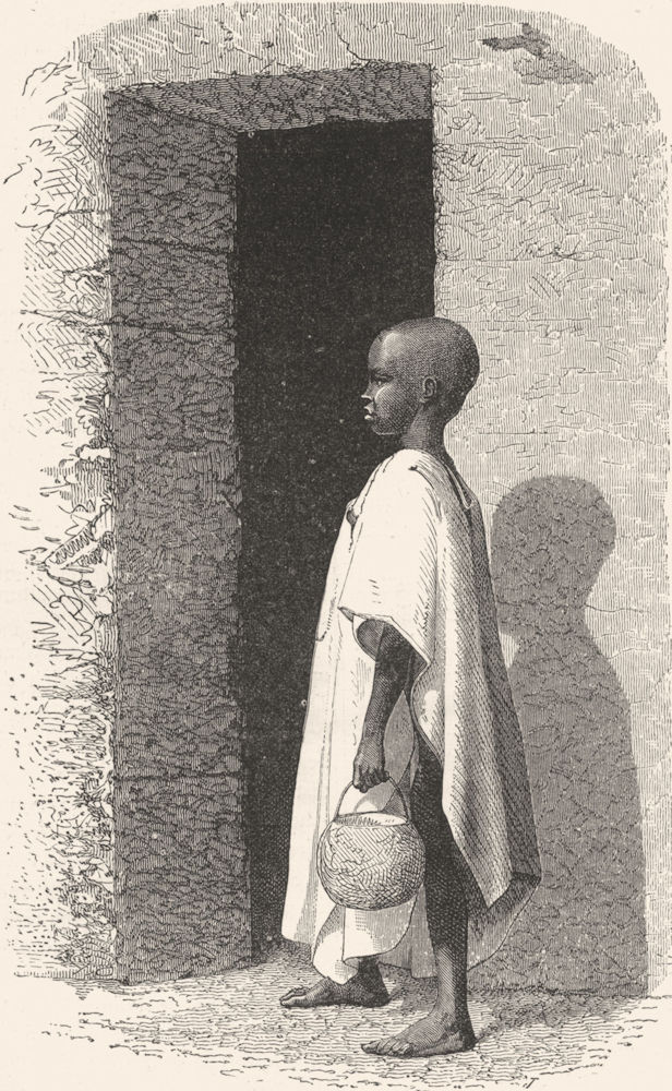 Associate Product SENEGAL. Senegambia. Negro Child  1880 old antique vintage print picture