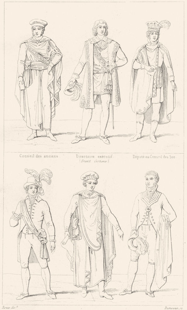 FRANCE. Council of Elders, 500; legislative body, Civil Court 1875 old print