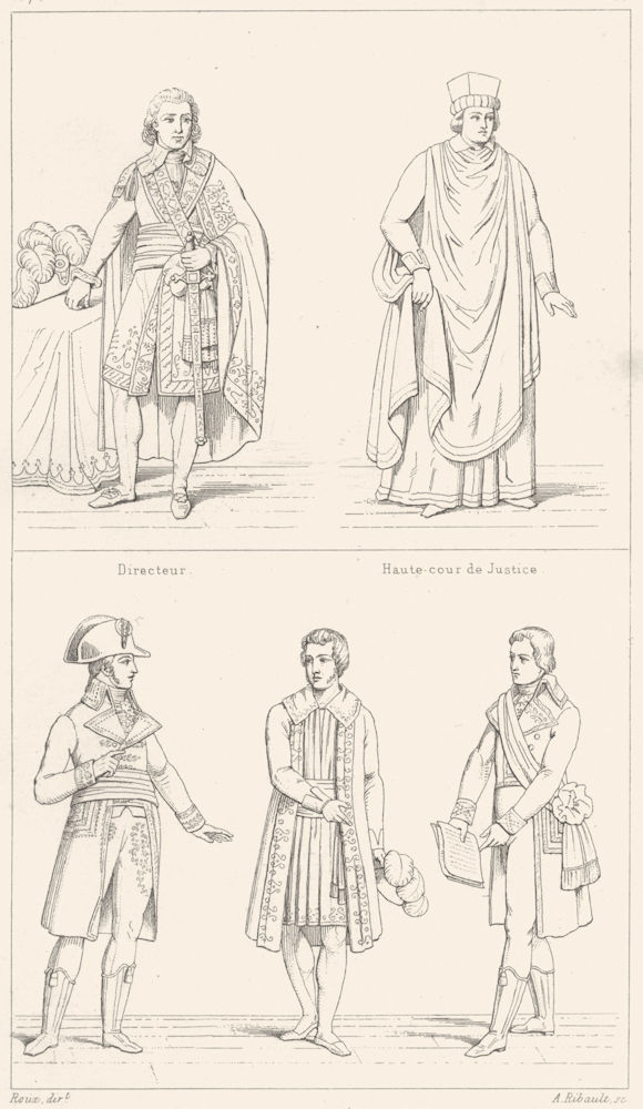 FRANCE. Directeur; Hte-cour Justice; Corps legislatif; Ministre; Tribunat 1875
