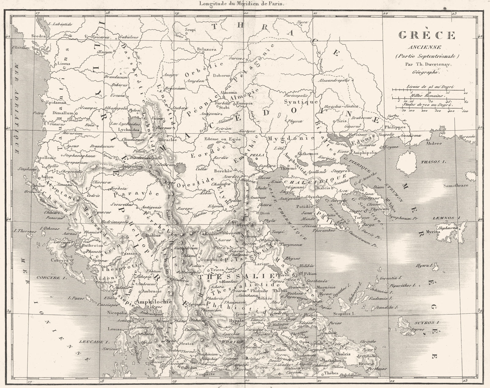 Associate Product GREECE. Grece(Greece)Ancienne(Septentrionale)Ancient North 1879 old map